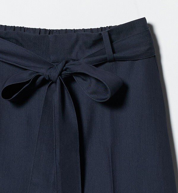 UNITED ARROWS「スラブ リボン テーパードパンツ」|スラックス|