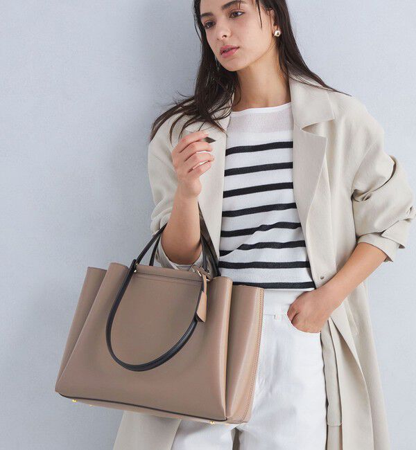 UNITED ARROWS green label relaxing「【WEB限定】NEW ダブルハンドルトートバッグ / A4 / 通勤 / PCバッグ付き」|ショルダー・メッセンジャー|