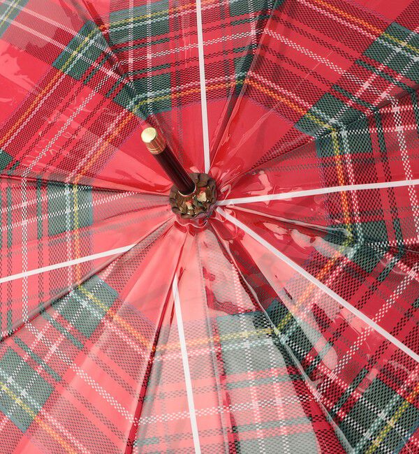 UNITED ARROWS green label relaxing「チェック ビニール アンブレラ / 雨傘 / レイン」|傘|