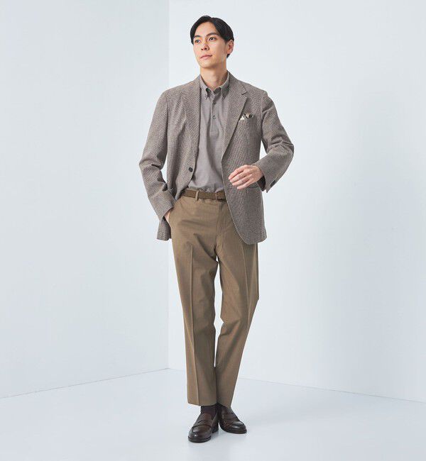 UNITED ARROWS green label relaxing「DUADRY CLEAN バーズアイ ボタンダウン ポロシャツ -吸水速乾・抗菌-」|ポロシャツ|