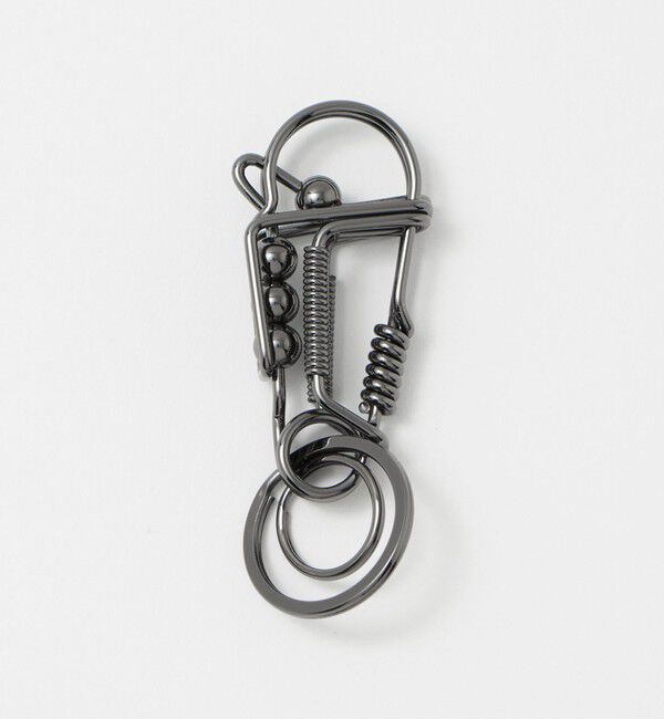 UNITED ARROWS green label relaxing「＜DETAIL＞ワイヤー カラビナ キーホルダー」|チャーム・キーホルダー|BLACK