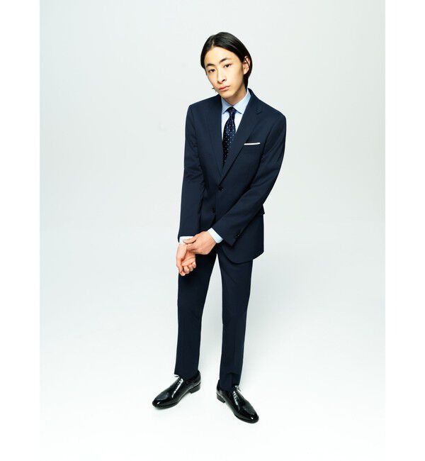 UNITED ARROWS green label relaxing「MODERATION SUIT 2B HC/BW- モデレーション スーツ ジャケット ＆ パンツ 上下セット 裾仕上げ済 -ストレッ」|スーツ|