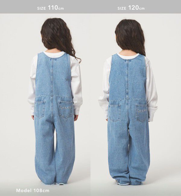 UNITED ARROWS green label relaxing「デニム サロペット / キッズ  100cm-160cm 」|ワンピース|