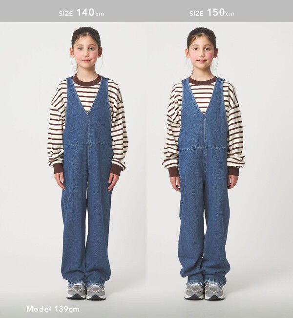 UNITED ARROWS green label relaxing「デニム サロペット / キッズ  100cm-160cm 」|ワンピース|