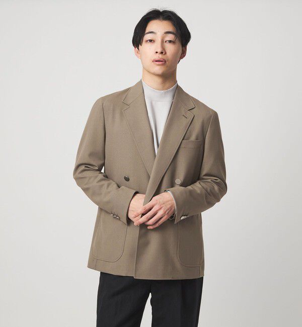 UNITED ARROWS green label relaxing「TW トロピカル ダブルブレスト 4B ブレザー ジャケット」|テーラードジャケット|BEIGE