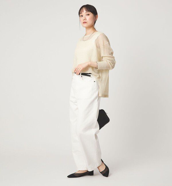 UNITED ARROWS green label relaxing「フレンチリネン メッシュ プルオーバー ニット」|ニット・セーター|