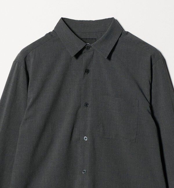 UNITED ARROWS green label relaxing「【WEB限定】JUST fit ウールライク シャツ -横ストレッチ-」|シャツ・ブラウス|