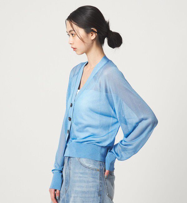 EMMEL REFINES「＜EMMEL REFINES＞EM HW ラメシアー カーディガン」|カーディガン|