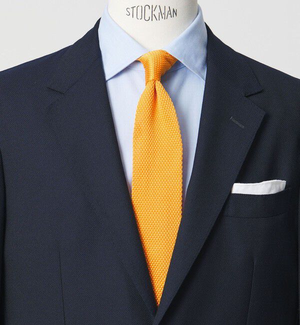 UNITED ARROWS green label relaxing「GLR ポリエステル ウォッシャブル ニット ソリッド ネクタイ ニットタイ」|ネクタイ・蝶ネクタイ|YELLOW