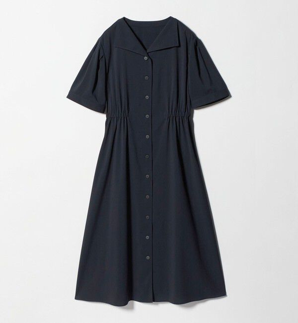 UNITED ARROWS green label relaxing「Vカラー フレア ボタン ワンピース」|ワンピース|