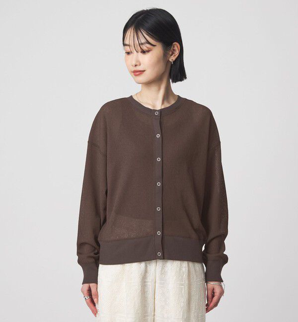 UNITED ARROWS green label relaxing「シアー サーマル 2WAY カーディガン」|カーディガン|