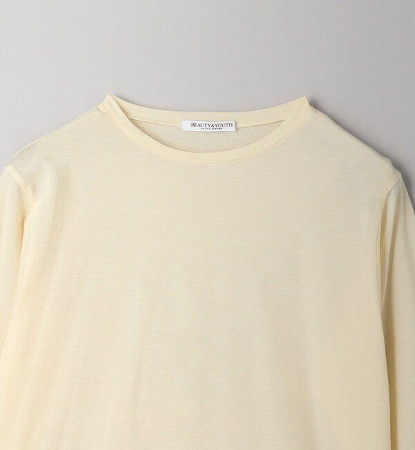 BEAUTY&YOUTH UNITED ARROWS「コットンナイロン天竺 シアー クルーネック Tシャツ」|Tシャツ・カットソー|