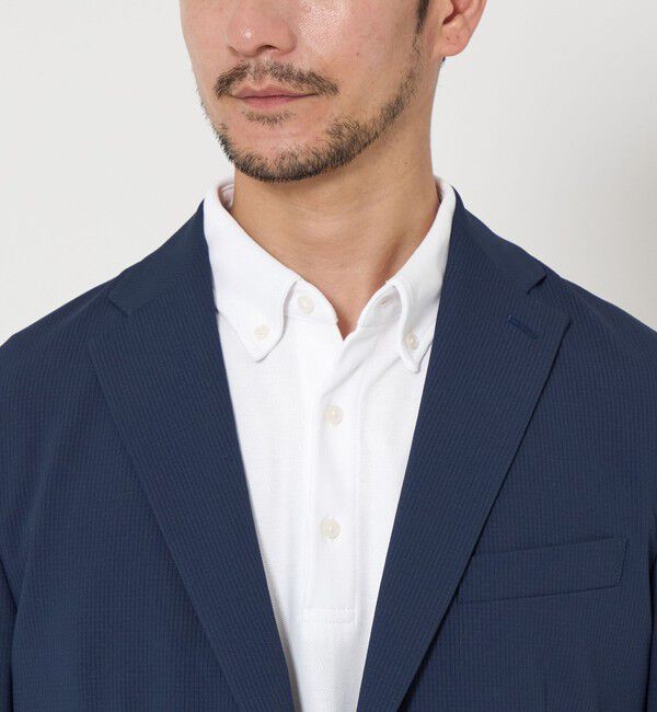 BEAUTY&YOUTH UNITED ARROWS「【WEB限定 WARDROBE SMART】ステイ クリーン ピケ BD ポロシャツ【抗菌・防臭】」|ポロシャツ|