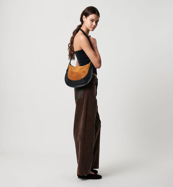 ATTISESSION「＜ATTISESSION＞コンビ レザー ラウンド ショルダー バッグ」|ショルダー・メッセンジャー|