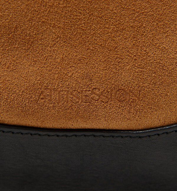 ATTISESSION「＜ATTISESSION＞コンビ レザー ラウンド ショルダー バッグ」|ショルダー・メッセンジャー|