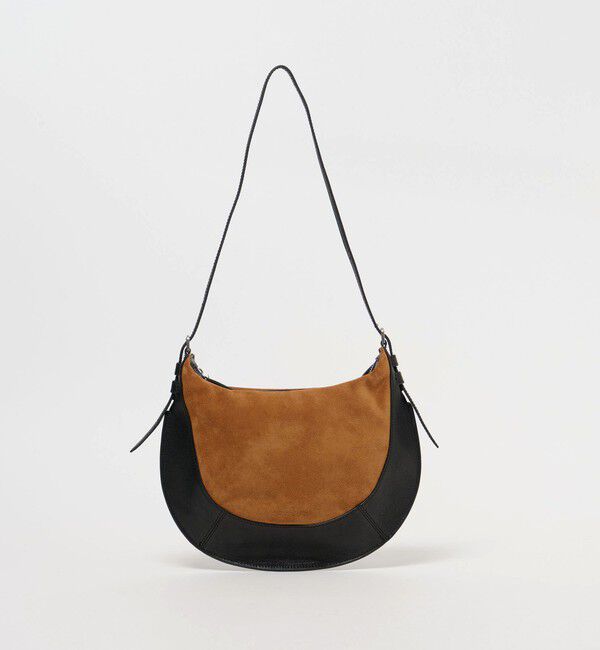 ATTISESSION「＜ATTISESSION＞コンビ レザー ラウンド ショルダー バッグ」|ショルダー・メッセンジャー|