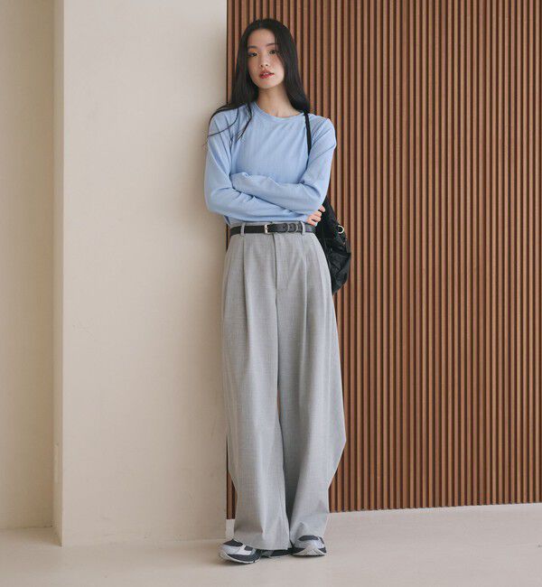 BEAUTY&YOUTH UNITED ARROWS「コットンポリエステル ラメロングスリーブカットソー」|Tシャツ・カットソー|