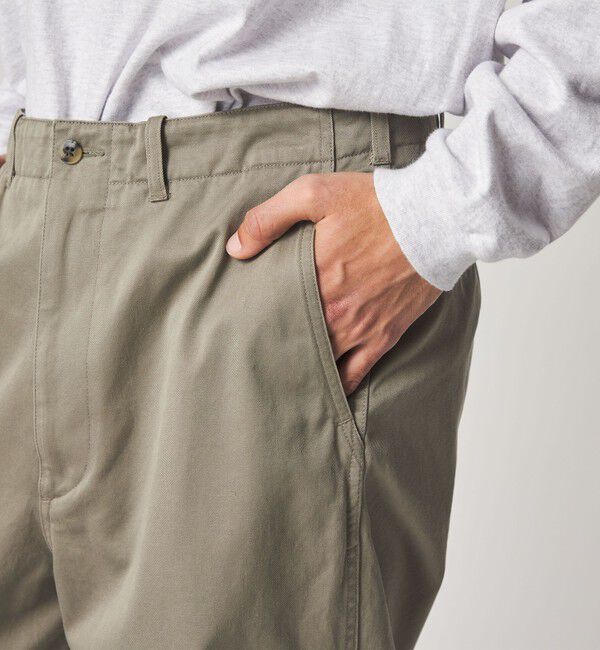 STEVEN ALAN「＜Steven Alan＞ ウエポン ニドム アーミー ノープリーツ トラウザーズ」|チノ|