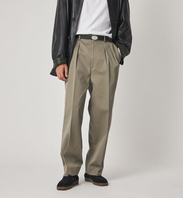 STEVEN ALAN「＜Steven Alan＞ ウエポン ニドム イン ツープリーツ ドレス トラウザーズ」|スラックス|