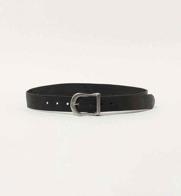 BEAUTY&YOUTH UNITED ARROWS「＜ATELIER BRUGGE＞レザー ホースシュー ベルト」|ベルト|BLACK