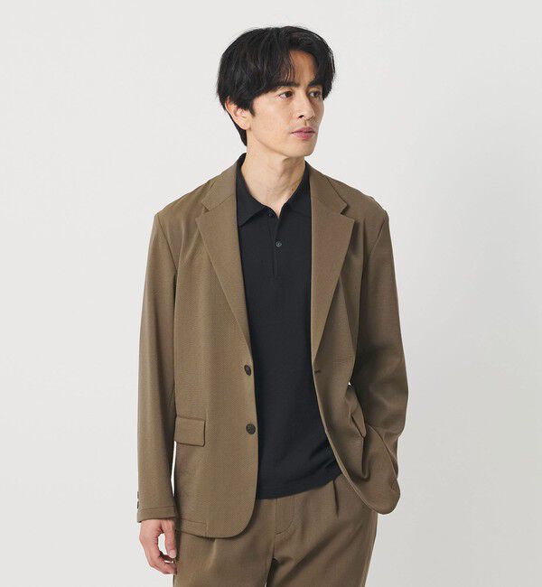 BEAUTY&YOUTH UNITED ARROWS「トリクシオン/TRIXION シャンブレー コンフォート ジャケット セットアップ対応 ウォッシャブル」|テーラードジャケット|