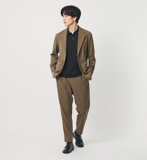 BEAUTY&YOUTH UNITED ARROWS「トリクシオン/TRIXION シャンブレー コンフォート ジャケット セットアップ対応 ウォッシャブル」|テーラードジャケット|