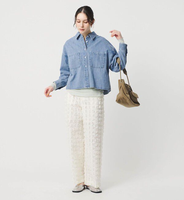 BEAUTY&YOUTH UNITED ARROWS「【WEB限定】ショート デニムシャツ」|シャツ・ブラウス|