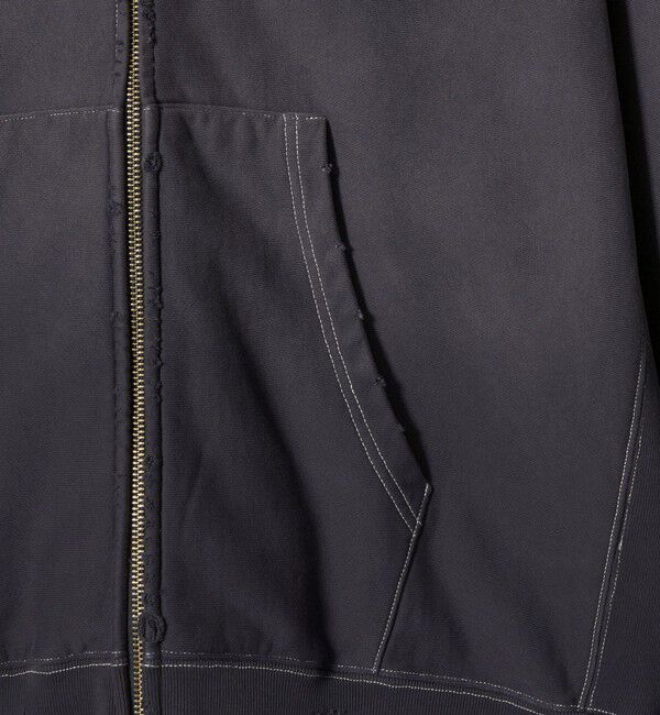 MONKEY TIME「サンフェード フレンチテリー フルジップ フーディー」|カーディガン|