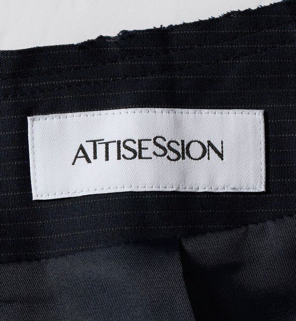 ATTISESSION「＜ATTISESSION＞エスカルゴ スカート ストライプ」|スカート|