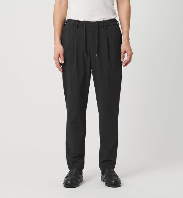 BEAUTY&YOUTH UNITED ARROWS「360&deg;MASTER 1プリーツ テーパード イージーパンツ NO.5 セットアップ対応 撥水 ストレッチ ウォッシャブル」|チノ|