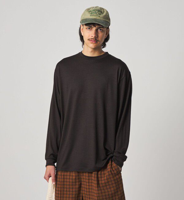 STEVEN ALAN「＜Steven Alan＞ メリノウール クルーネック ロングスリーブ Tシャツ」|Tシャツ・カットソー|