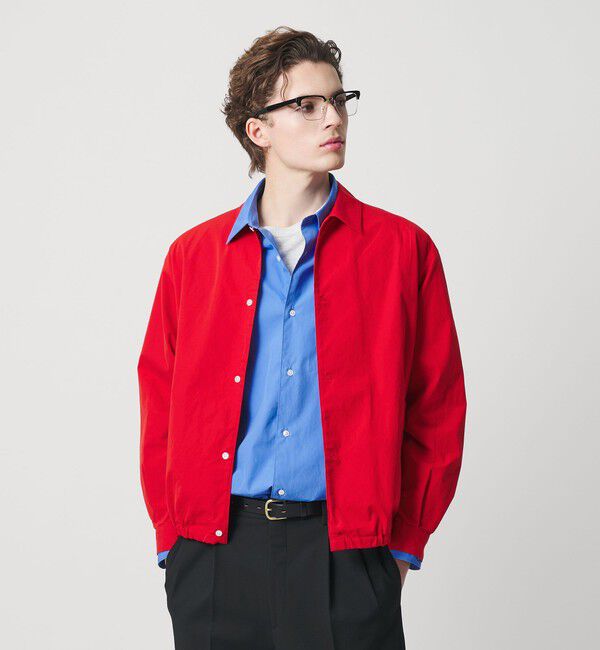 BEAUTY&YOUTH UNITED ARROWS「ハイデンシティ シャツ ブルゾン」|ブルゾン・スタジャン|RED