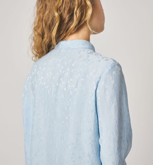 STEVEN ALAN「＜Steven Alan＞フラワー ジャガード チャイナモチーフボタン シャツ」|シャツ・ブラウス|