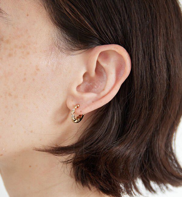 BEAUTY&YOUTH UNITED ARROWS「ネジリ フープ 2WAY カフ イヤリング」|イヤリング|GOLD