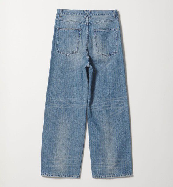 MONKEY TIME「ドビー ストライプ デニム バギー パンツ」|チノ|