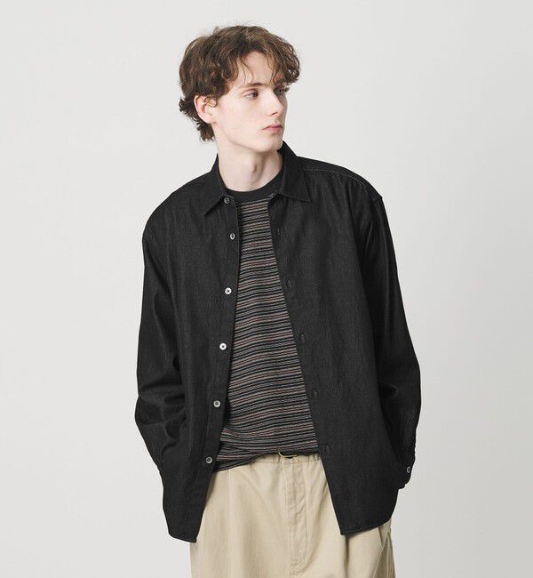 BEAUTY&YOUTH UNITED ARROWS「7.5oz サテンデニム レギュラー グランデ シャツ GRANDE型」|シャツ・ブラウス|