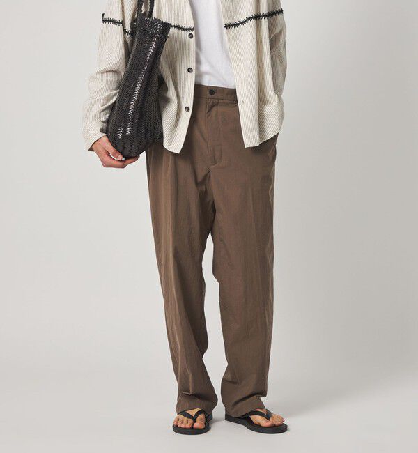 STEVEN ALAN「＜Steven Alan＞ ナイロン オックス アウト ワンプリーツ スラックス」|スラックス|