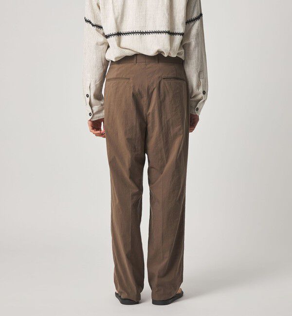 STEVEN ALAN「＜Steven Alan＞ ナイロン オックス アウト ワンプリーツ スラックス」|スラックス|