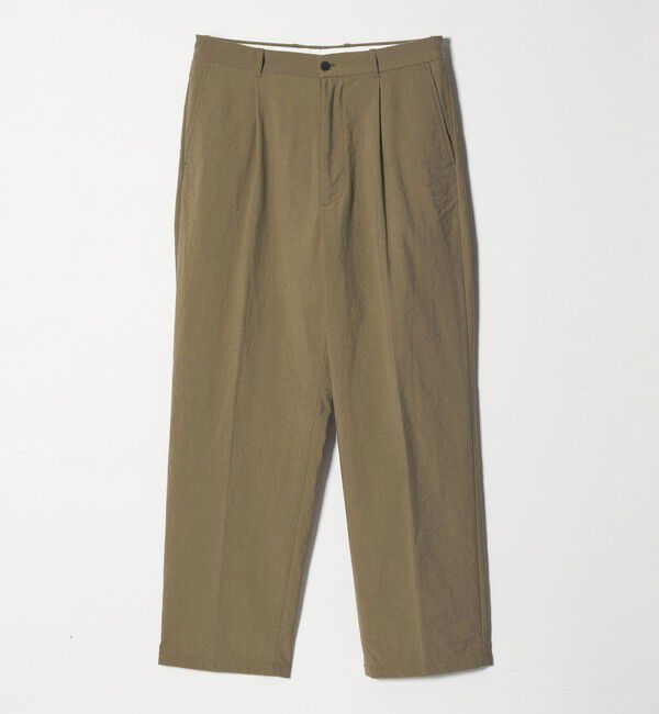 STEVEN ALAN「＜Steven Alan＞ ナイロン オックス アウト ワンプリーツ スラックス」|スラックス|OLIVE