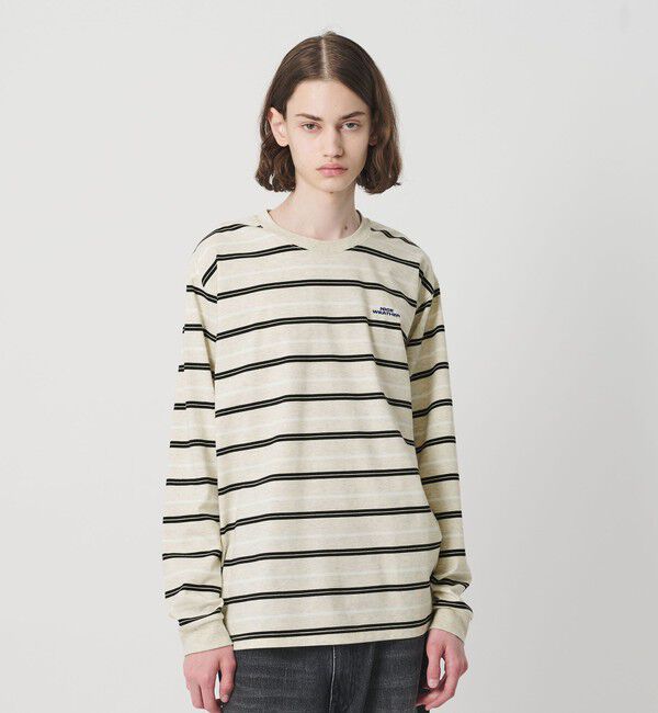 NICE WEATHER「＜NICE WEATHER＞ボーダー ロングスリーブ Tシャツ」|Tシャツ・カットソー|