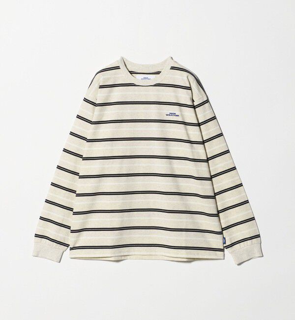 NICE WEATHER「＜NICE WEATHER＞ボーダー ロングスリーブ Tシャツ」|Tシャツ・カットソー|