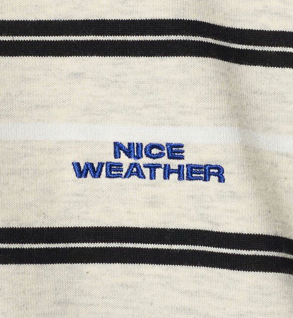 NICE WEATHER「＜NICE WEATHER＞ボーダー ロングスリーブ Tシャツ」|Tシャツ・カットソー|