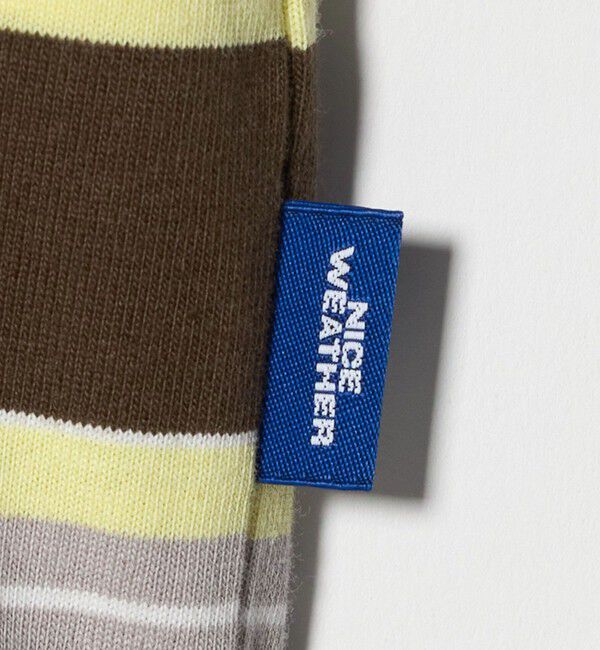 NICE WEATHER「＜NICE WEATHER＞ボーダー ロングスリーブ Tシャツ」|Tシャツ・カットソー|