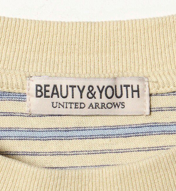 BEAUTY&YOUTH UNITED ARROWS「オルタネイトボーダー ボリュームスリーブ クルーネック カットソー」|Tシャツ・カットソー|