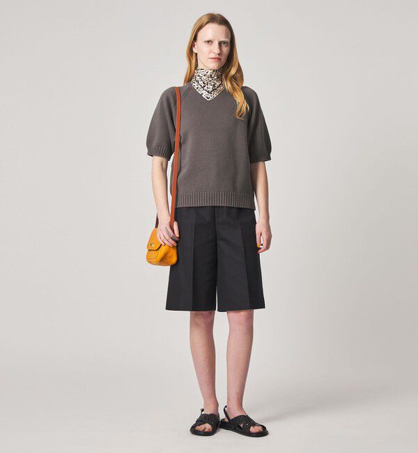 STEVEN ALAN「＜Steven Alan＞コットン ナイロン テープヤーン ハーフスリーブ ニット」|ニット・セーター|