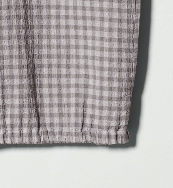 BEAUTY&YOUTH UNITED ARROWS「シャーリング チェック ジップシャツ」|シャツ・ブラウス|