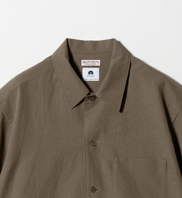 BEAUTY&YOUTH UNITED ARROWS「KOMATSU PACK キャンプカラー ショートスリーブ シャツ GRANDE型 セットアップ対応 撥水 ウォッシャブル」|シャツ・ブラウス|