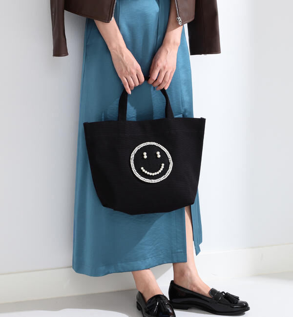 Ray BEAMS 「ECODECO / ブラック キャンバス トートバッグ」|トートバッグ|