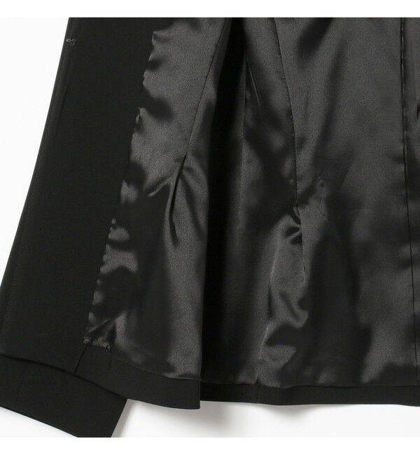 Demi-Luxe BEAMS 「トリアセ ペプラムジャケット＊」|ノーカラージャケット|