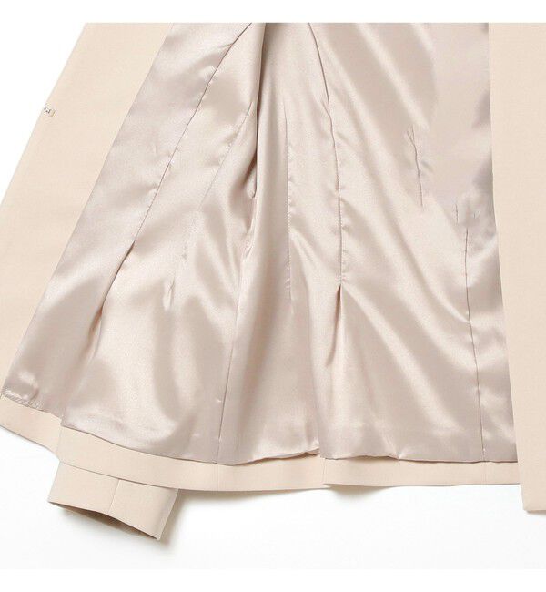 Demi-Luxe BEAMS 「トリアセ ペプラムジャケット＊」|ノーカラージャケット|